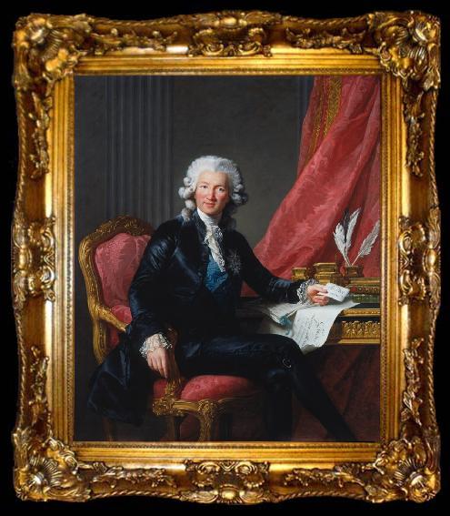 framed  Elisabeth LouiseVigee Lebrun Charles-Alexandre de Calonne (mk25), ta009-2